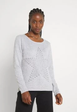 JDY SARA TONSY - T-shirt à Manches Longues - Light Grey Melange