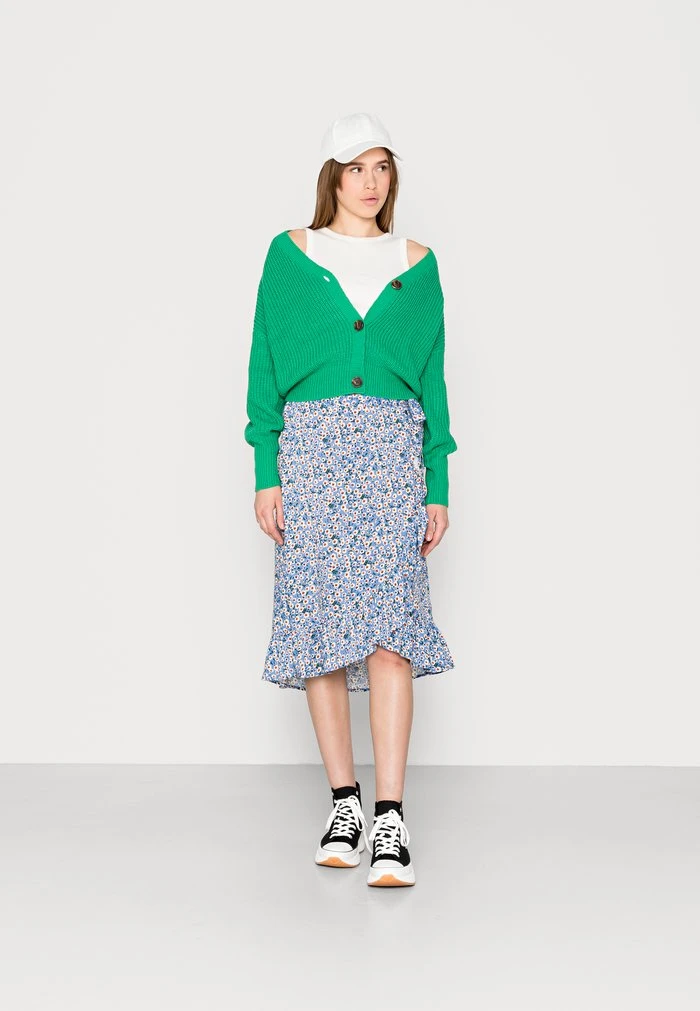 JDYSTARR LIFE BELOW KNEE SKIRT - Jupe Trapèze - Blue/kamille 2 JDYSTARR LIFE BELOW KNEE SKIRT - Jupe Trapèze - Blue/kamille – Image 2