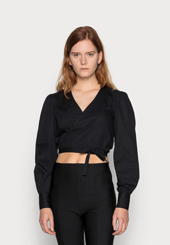 JDYROSA WRAP - T-shirt à Manches Longues - Black 1 JDYROSA WRAP - T-shirt à Manches Longues - Black