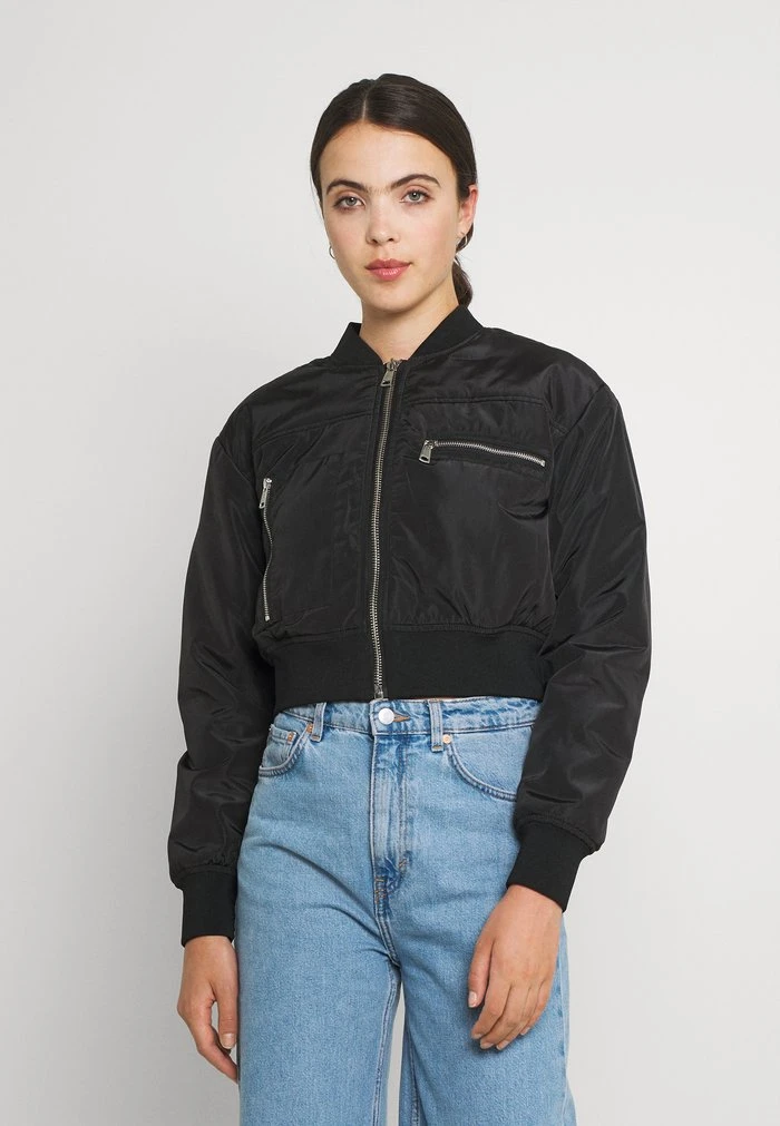 JDYDELTA CROPPED JACKET - Blouson Bomber - Black 1 JDYDELTA CROPPED JACKET - Blouson Bomber - Black
