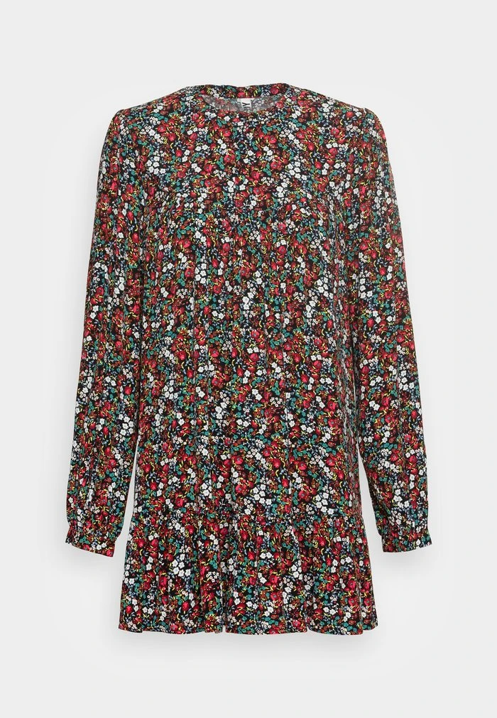 JDY MUNTE LONG - Robe De Jour - Black Vibrant Multicolor 4 JDY MUNTE LONG - Robe De Jour - Black Vibrant Multicolor – Image 4