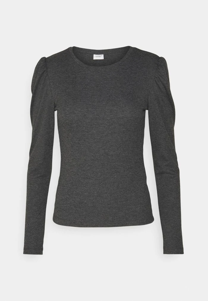 JDYCEREN PUFF SLEEVE - T-shirt à Manches Longues - Mottled Dark Grey 4 JDYCEREN PUFF SLEEVE - T-shirt à Manches Longues - Mottled Dark Grey – Image 4