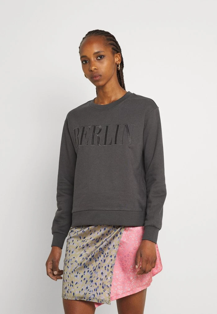 JDY TREATS - Sweatshirt - Asphalt 1 JDY TREATS - Sweatshirt - Asphalt