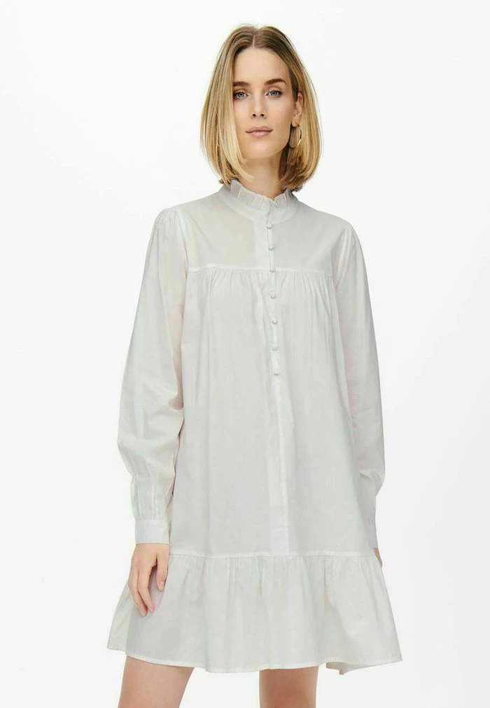 JDY Robe Chemise - Cloud Dancer 1 JDY Robe Chemise - Cloud Dancer