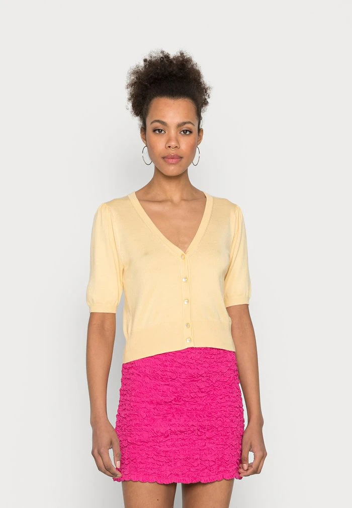 JDYRIVER LIFE CARDIGAN - Gilet - Straw 1 JDYRIVER LIFE CARDIGAN - Gilet - Straw