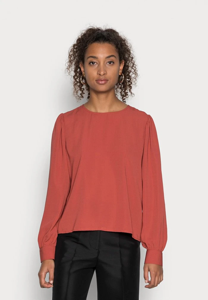 JDY SELINA - T-shirt à Manches Longues - Tandoori Spice 1 JDY SELINA - T-shirt à Manches Longues - Tandoori Spice