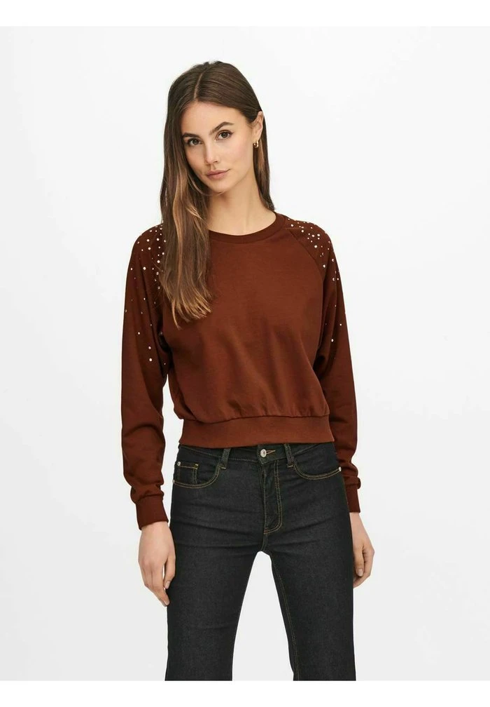 JDY Sweatshirt - Brown 1 JDY Sweatshirt - Brown