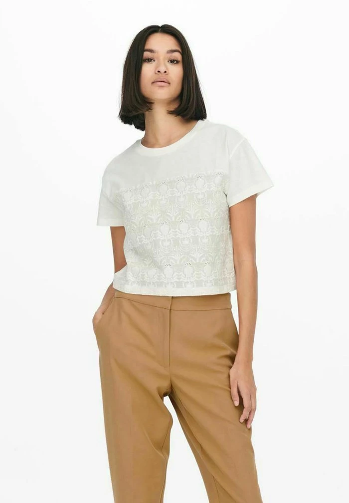 JDY T-shirt Basique - Cloud Dancer 1 JDY T-shirt Basique - Cloud Dancer