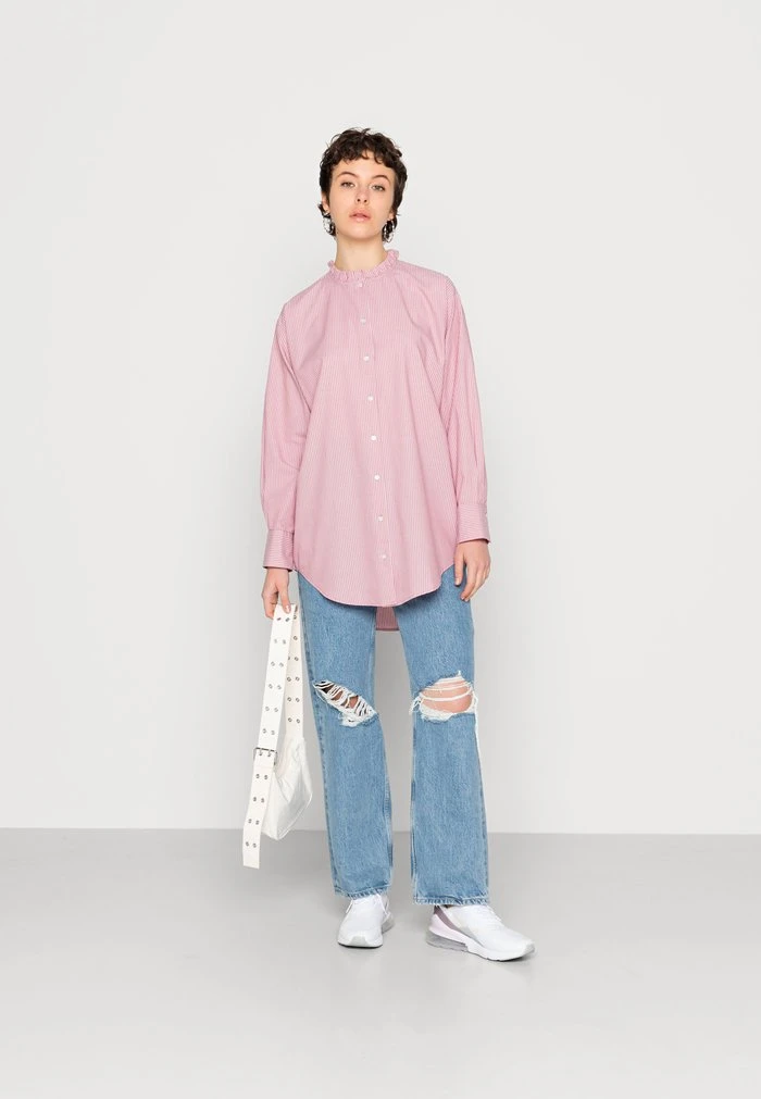 JDY BUBBLE LIFE FRILL LONG - Chemisier - Nostalgia Rose/cloud Dancer 2 JDY BUBBLE LIFE FRILL LONG - Chemisier - Nostalgia Rose/cloud Dancer – Image 2