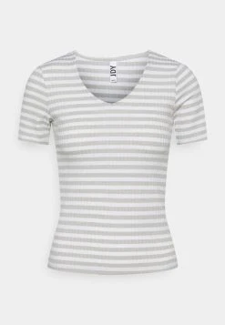 JDYFRANSISKA - T-shirt Imprimé - Mineral Gray/cloud Dancer