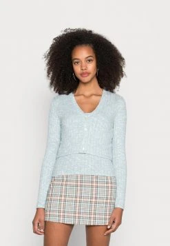 JDYMELISA SHORT CARDIGAN 2 In 1 - Débardeur - Tourmaline Melange