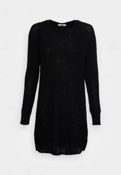 JDYWENDY V NECK DRESS - Robe Pull - Black -JDY Soldes Magasin bb9aff8d1d9a4b149c5e1d0b45166a36