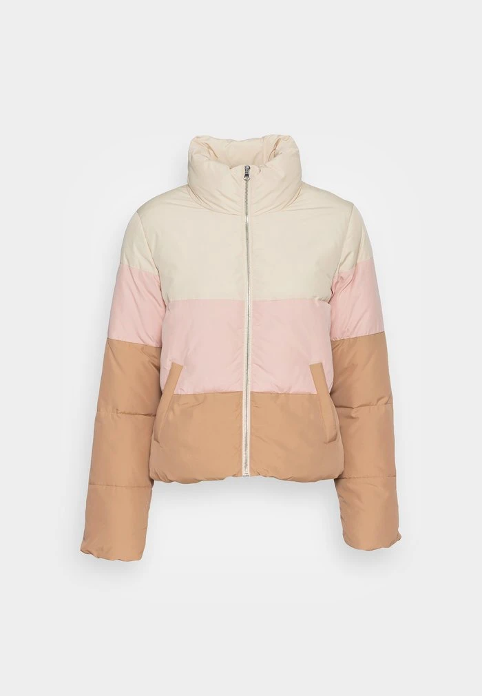 JDY NEWERICA BLOCK SHORT PADDED JACK - Veste D'hiver - Taupe 4 JDY NEWERICA BLOCK SHORT PADDED JACK - Veste D'hiver - Taupe – Image 4