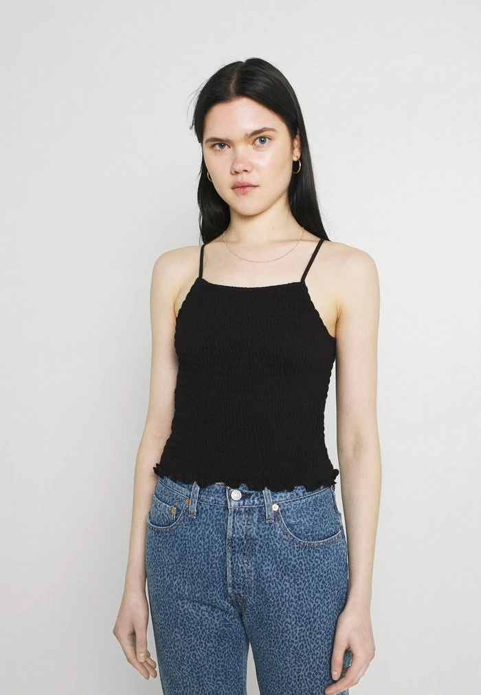 JDYFRULLA SMOCK STRAP - Débardeur - Black 1 JDYFRULLA SMOCK STRAP - Débardeur - Black