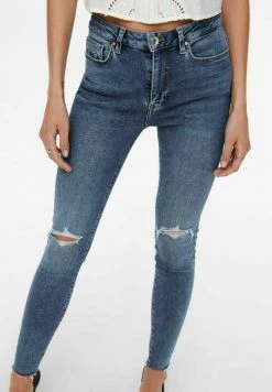 SKINNY FIT JEANS JDYFENJA LIFE RW DESTROYED - Jeans Skinny - Medium Blue Denim -JDY Soldes Magasin bf375a56f1d04ba4b9da9176c985840d