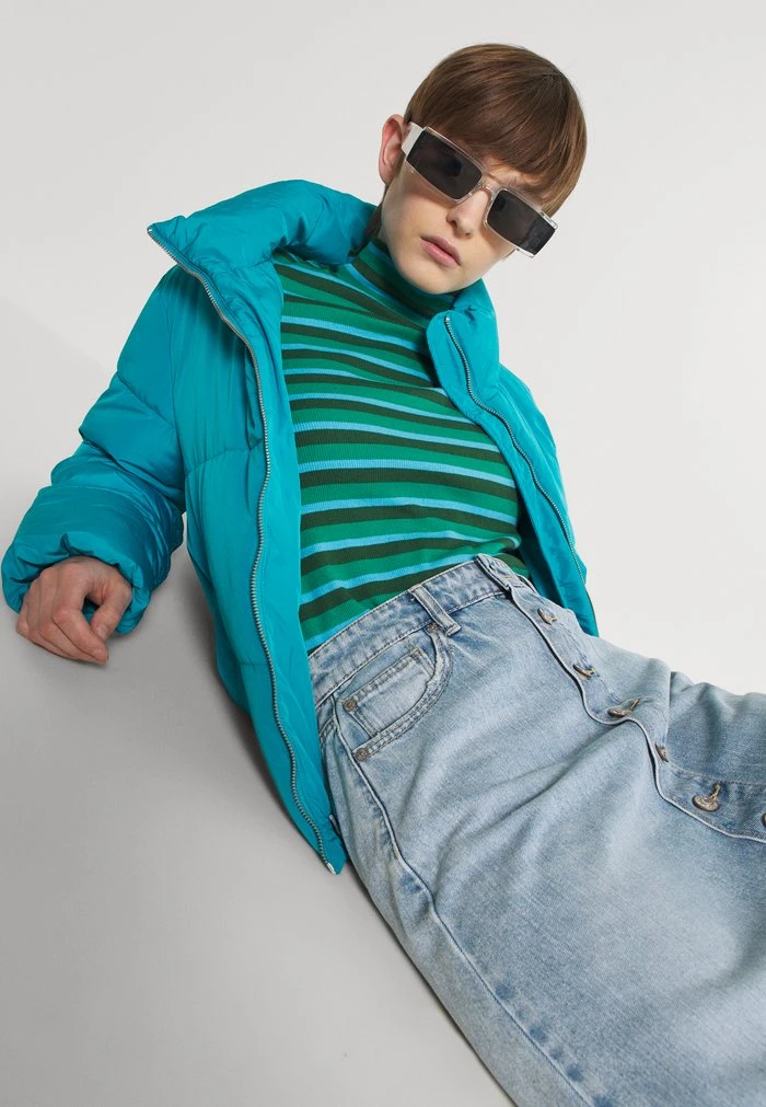 JDYNEWERICA SHORT PADDED JACKET - Veste D'hiver - Algiers Blue/silver 5 JDYNEWERICA SHORT PADDED JACKET - Veste D'hiver - Algiers Blue/silver – Image 5