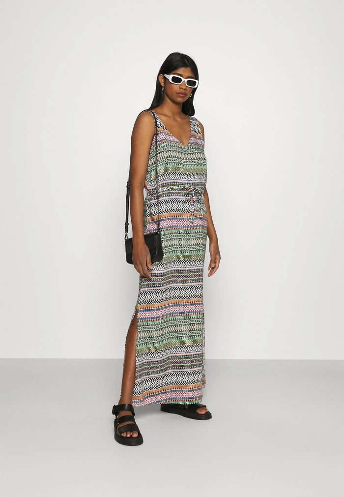 JDYSTAAR LIFE DRESS - Robe Longue - Cloud Dancer/multicolor Aztec 2 JDYSTAAR LIFE DRESS - Robe Longue - Cloud Dancer/multicolor Aztec – Image 2