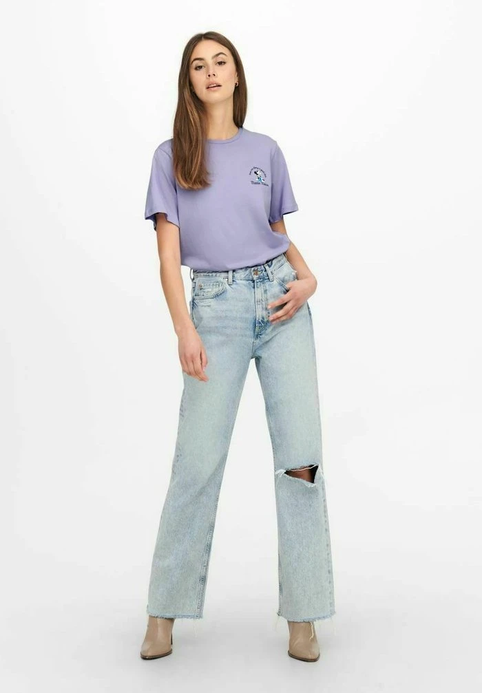 JDY T-shirt Imprimé - Lavender 2 JDY T-shirt Imprimé - Lavender – Image 2