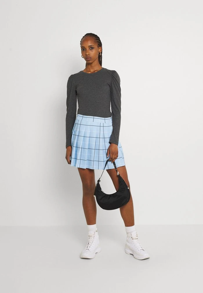 JDYCEREN PUFF SLEEVE - T-shirt à Manches Longues - Mottled Dark Grey 2 JDYCEREN PUFF SLEEVE - T-shirt à Manches Longues - Mottled Dark Grey – Image 2