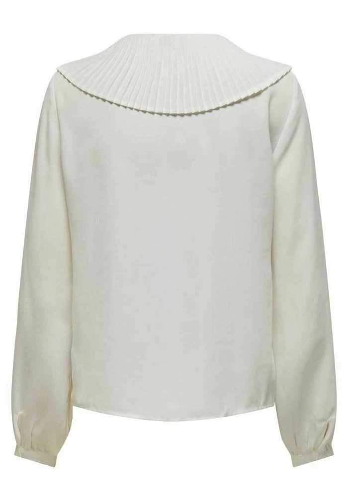 JDY PLISSEEKRAGEN - Blouse - Cloud Dancer 2 JDY PLISSEEKRAGEN - Blouse - Cloud Dancer – Image 2
