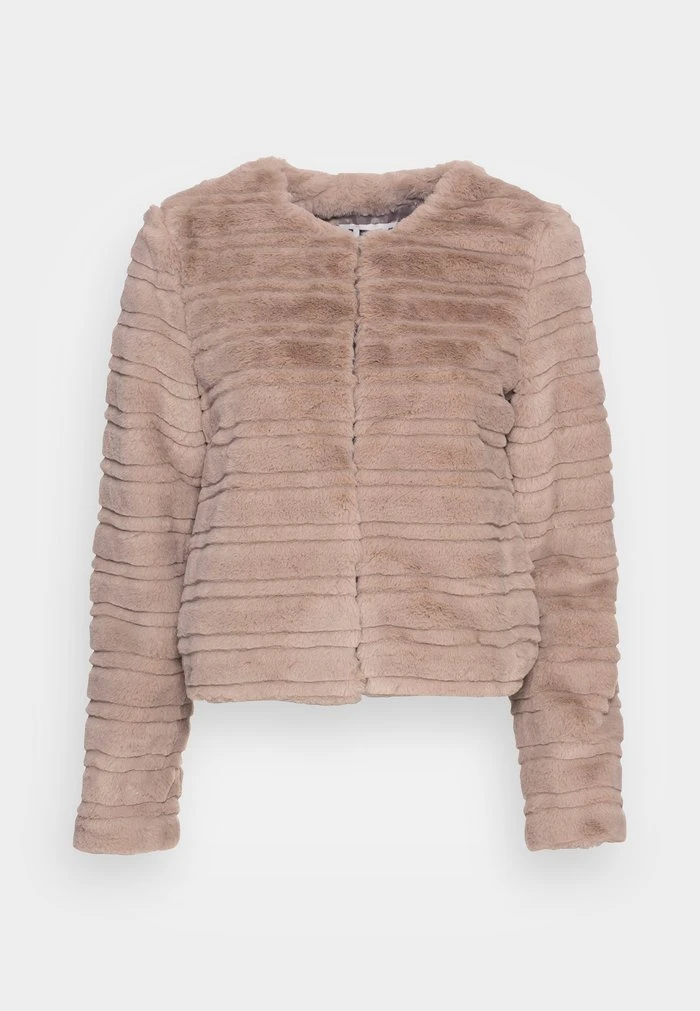 JDY DEER FAUX FUR JACKET - Veste D'hiver - Simply Taupe 4 JDY DEER FAUX FUR JACKET - Veste D'hiver - Simply Taupe – Image 4