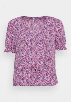 JDYMARIA V NECK - Blouse - Cloud Dancer/fuchsia Pink -JDY Soldes Magasin c54a94f3a89647bbaf8c7310cb5da469