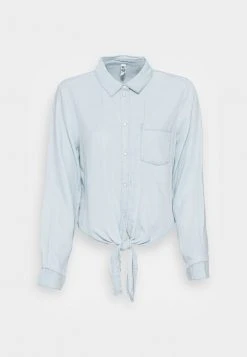 JDYJASPER LIFE KNOT - Blouse - Light Blue Denim -JDY Soldes Magasin c5da49739b534713ad5a7a97690b4c6b