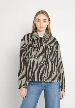 JDYLOLES ANIMAL SHIRT SHACKET - Veste Légère - Siple Taupe/black