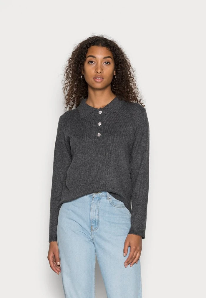 JDYRUE RAYA - Pullover - Dark Grey Melange 1 JDYRUE RAYA - Pullover - Dark Grey Melange