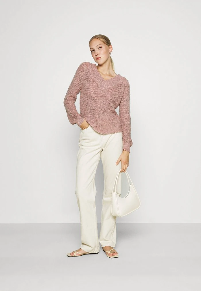 JDYNOLIA MEGAN OFFSHOULDER - Pullover - Woodrose/black 2 JDYNOLIA MEGAN OFFSHOULDER - Pullover - Woodrose/black – Image 2