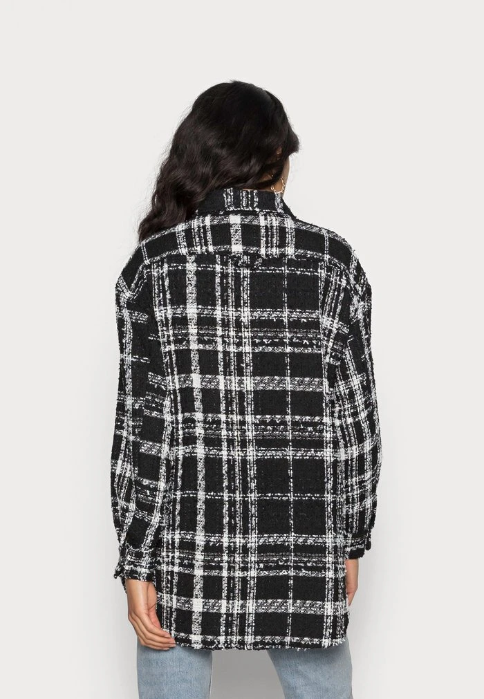 JDYGRACE SHACKET - Manteau Court - Black/white 3 JDYGRACE SHACKET - Manteau Court - Black/white – Image 3