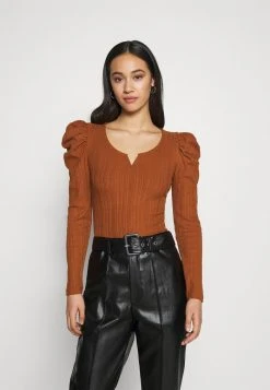 JDYANNA PUFF SLEEVE - T-shirt à Manches Longues - Mocha Bisque