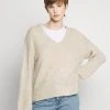 JDYPHILINA V NECK - Pullover - Chateau Gray Melange