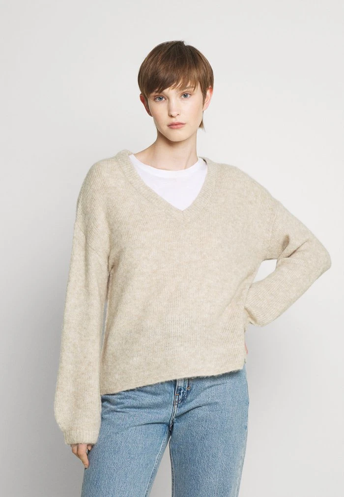 JDYPHILINA V NECK - Pullover - Chateau Gray Melange 1 JDYPHILINA V NECK - Pullover - Chateau Gray Melange