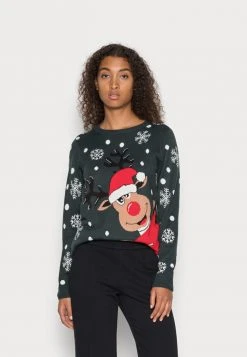 JDY LUCIA JACQUARD - Pullover - Green Gables