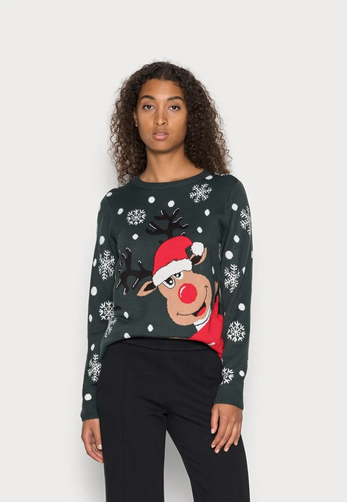 JDY LUCIA JACQUARD - Pullover - Green Gables 1 JDY LUCIA JACQUARD - Pullover - Green Gables