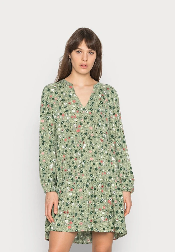 JDYLION LAYER DRESS - Robe De Jour - Khaki 1 JDYLION LAYER DRESS - Robe De Jour - Khaki