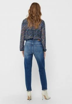 JDY KAJA LIFE HW ANKLE - Jean Slim - Dark Blue Denim -JDY Soldes Magasin ce3488850cac4ff3993b5fc74affe2f0