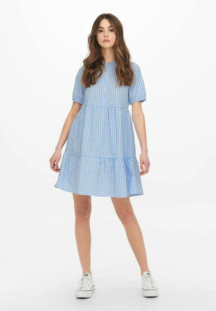 JDY KURZARM - Robe Chemise - Blue 2 JDY KURZARM - Robe Chemise - Blue – Image 2