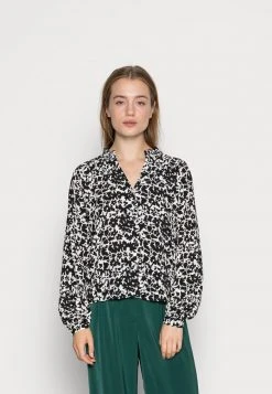 JDYROXANNE - Blouse - White Black Abstract Flowers