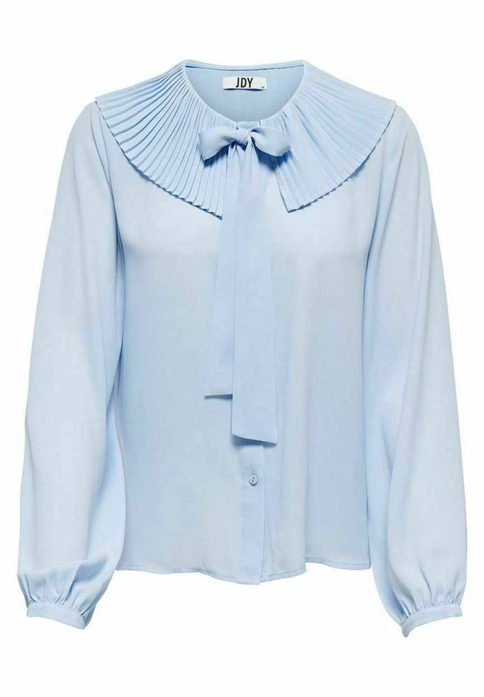 JDY PLISSEEKRAGEN - Blouse - Cashmere Blue 1 JDY PLISSEEKRAGEN - Blouse - Cashmere Blue