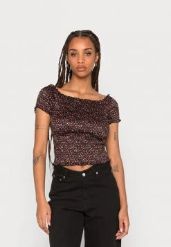 JDYBOA SMOCK - T-shirt Imprimé - Black/ditsy