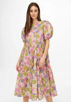 JDY Robe De Jour - Honey Gold Aop Flower