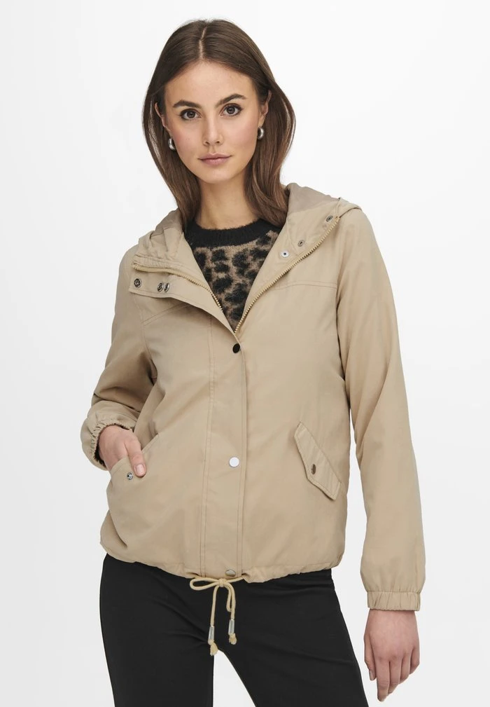 JDYNEWHAZEL SHINE JACKET - Veste Légère - Sand 1 JDYNEWHAZEL SHINE JACKET - Veste Légère - Sand