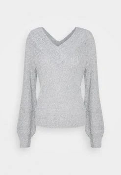 JDYNOLIA MEGAN OFFSHOULDER - Pullover - Cloud Dancer/black