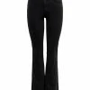 JDY NEWFLORA AUSGESTELLTE - Jean Flare - Black Denim