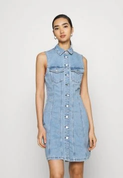 JDYSANNA LIFE BUTTON DRESS - Robe En Jean - Light Blue Denim