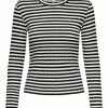 JDY OBERTEIL GESTREIFTES - Pullover - Black Iris