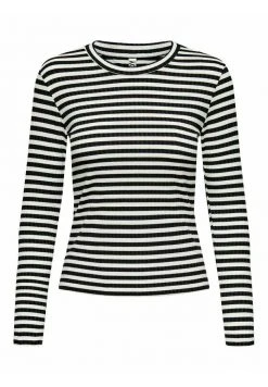 JDY OBERTEIL GESTREIFTES - Pullover - Black Iris