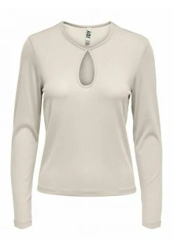 JDY OBERTEIL - T-shirt à Manches Longues - Cloud Dancer